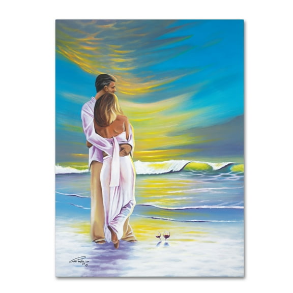 Trademark Fine Art 'Romantic Moment' Canvas Art by Geno Peoples