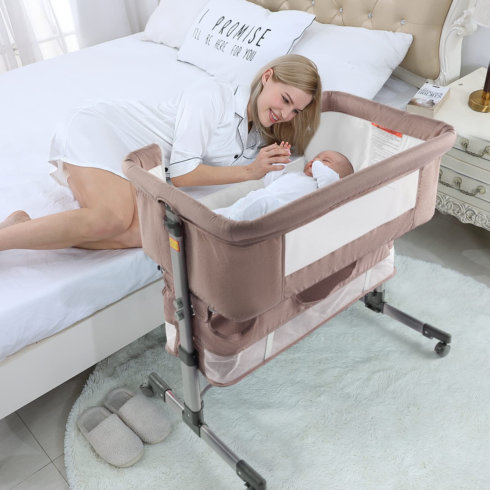 Bassinet that attaches to side of bed 2025