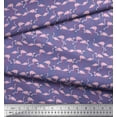 thumbnail image 2 of Soimoi Cotton Voile Fabric Flamingo Bird Print Sewing Fabric Yard 56 Inch Wide, 2 of 3