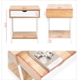 thumbnail image 2 of JJS Side End Table, Nightstand, Bedside Table with Drawer and Storage Shelves, Sofa Table for Living Room, Bedroom, Accent Furniture, Easy Assembly, Oak/White, 2 of 7