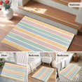 thumbnail image 6 of 2x3 Washable Area Rugs,Colorful Stripe Color Block Non-Slip Soft Rug Indoor Carpet,Floor Rugs for Living Room Bedroom, 6 of 9