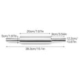 thumbnail image 2 of Leutsin Smooth Home Metal Stainless Steel Rolling Pin For Baking Fondant Pie Cookie, 2 of 2