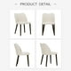 thumbnail image 4 of Juego de 6 sillas de comedor COLAMY de tela moderna, color beige, 4 of 5