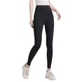thumbnail image 2 of Pantalones deportivos casuales de cintura alta para mujer, con efecto lifting y medias de seda., 2 of 3