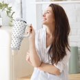 thumbnail image 6 of 30 oz Tumbler with Handle Lid and Straw Insulated Water Tumbler Stainless Steel Water Cup Mug Bottle Reusable Cup Holder Friendly Polka Dot White, 6 of 6