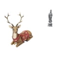 thumbnail image 1 of Figura decorativa de mesa de reno, alce y ciervo para sala de estar, oficina, dormitorio, decoración de granja, obra de arte de piedra Guan Yin, colec, 1 of 8