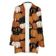 thumbnail image 3 of DDAPJ pyju Halloween Cardigans for Women 2023 Fall Fashion,Lightweight Open Front Draped Cardigan Casual Long Sleeve Shawl Sleeve Holiday Coats on Clearance, 3 of 6