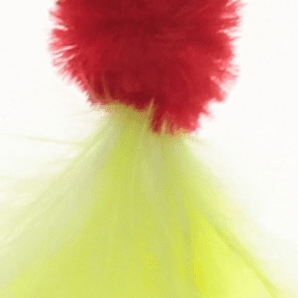 Marabou Sausage Head Spin 1 / 16 oz, Red Rooster Crappie Jig