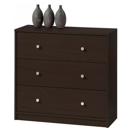 Tvilum Studio Collection 3-Drawer Dresser, Coffee (Best Price Bedroom Furniture)