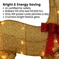 thumbnail image 4 of Decoraciones Navideñas para Exteriores Reno Iluminado 2D Dorado de 1.2 m, 4 of 8