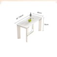 thumbnail image 4 of Folding Waterproof Dining Table Extendable Sticker Camping Nordic Dining Table Living Room Italy Table A Manger Home Furniture My Lux Decor Round, 4 of 24