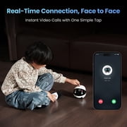Enabot EBO Air 2 Plus FamilyBot with 3K Resolution, AI Assistant, 2-Way Video, Smart Patrol, 32-GB SD Card, Charging Dock, AC Adapter (Lunar White)