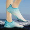 thumbnail image 2 of Stepedia Mens Womens Non Slip Water Shoes Aqua Shoes Quick Dry Beach Swim Shoes White Blue, 2 of 6