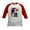 Red/White, variant on CafePress - Fur Baby Ladies Kids Baseball T Shirt - Kids Cotton Baseball Jersey, 3/4 Sleeve Shirt