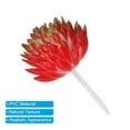 thumbnail image 4 of Uxcell Mini Artificial Succulents Unpotted Faux Succulent Picks Fake Succulent Plants Red Green 4 Pack, 4 of 5
