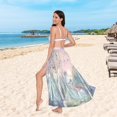thumbnail image 6 of FORMRS Womens Long Sarong Beach Wrap Semi-Sheer Bikini Skirt Bathing Swimsuit Cover Up, Night Deer, 6 of 7