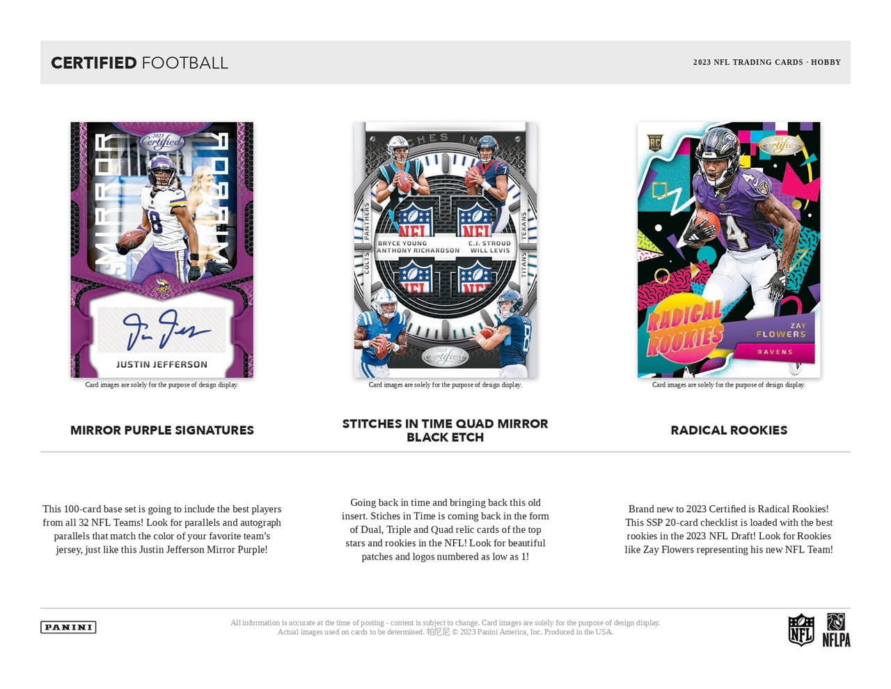 2023 Panini Certified Football Hobby Box