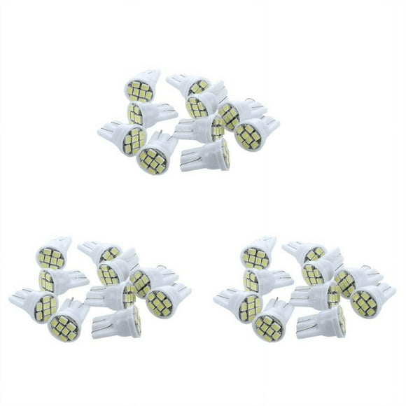 30X T10 194 168 Lamp Bulb 8 LED White for Car
