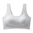 thumbnail image 6 of Alun Invisible Lift No Underwire Bras Wireless Stretch Solid Color T-Shirt Bra for Women Everyday Comfort Lightweight & Breathable Leisure and Sports Bralettes Grey M, 6 of 7