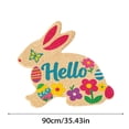 thumbnail image 3 of TIELUTT 2026 Easter Bunny Shaped Welcome Mat Easter Absorbent and Durable Mat Velvet Easter Bunny 4x8 Rug Fuzzy Area Rugs for Living Room Stone Throw Blanket Loose Knit Blanket Blanket Throws for Bed, 3 of 7