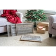 thumbnail image 3 of 18" Square Natural Weathered Gray Christmas Tree Collar, 3 of 3