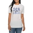 thumbnail image 3 of Plus Size Sea You Soon Graphic Design Ring Spun Combed Cotton Short Sleeve Deluxe Jersey T-Shirt - White 3XL, 3 of 4