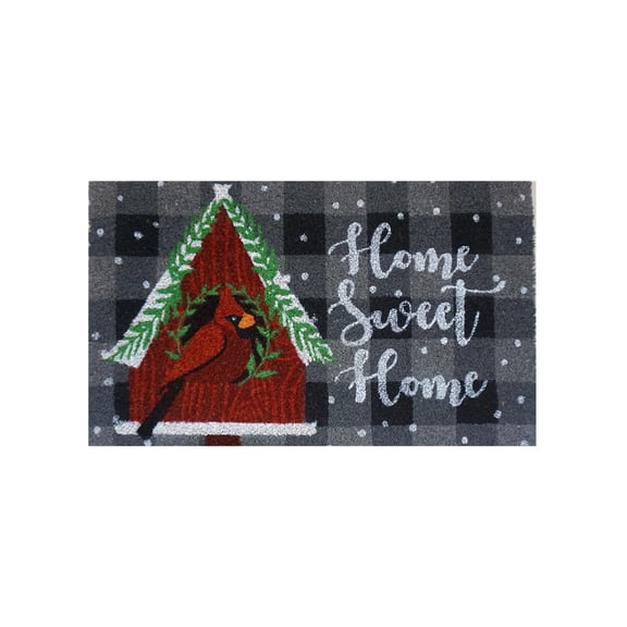 Briarwood Lane Winter Coir Doormat 30x18 Winter Birdhouse For Winter Coir Doormat