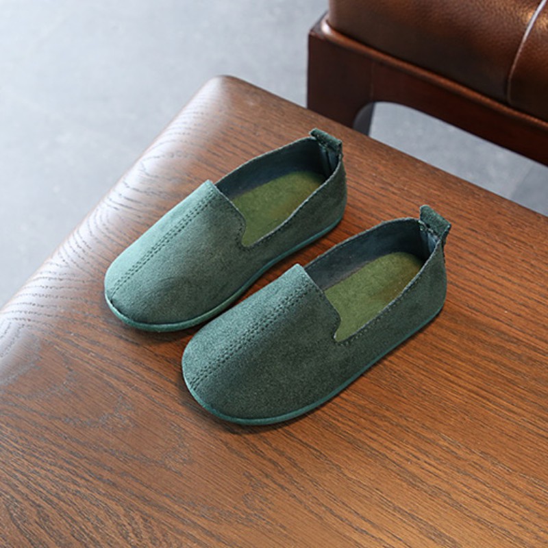 girls slip on loafers