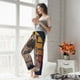 thumbnail image 5 of Balery Pug dog Yoga Pantalones de pijama para mujer, pijamas ultraligeros, pantalones de estar por casa-Large, 5 of 6