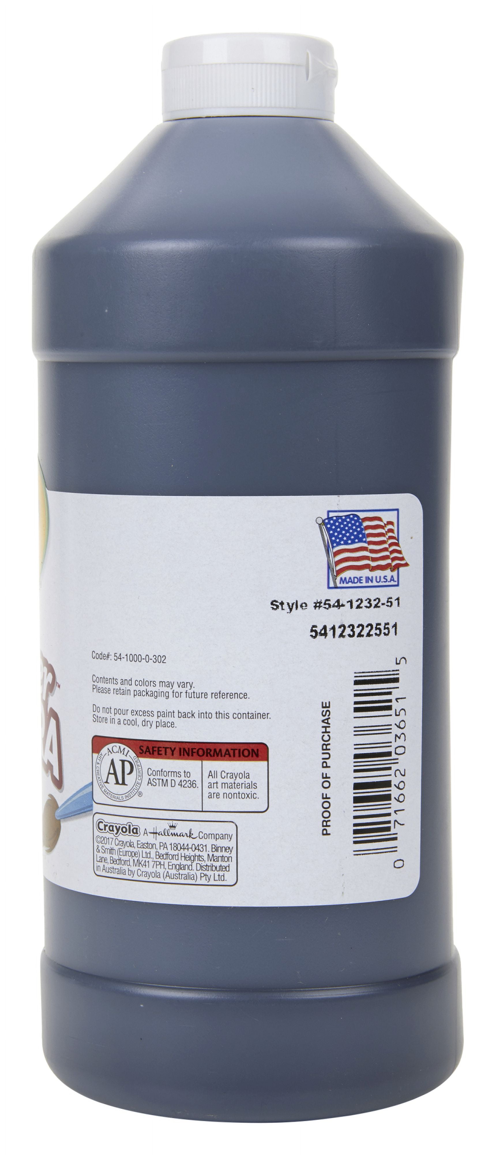 Crayola Premier Tempera Paint, Black, 32 Oz