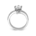 thumbnail image 3 of Sterling Silver Engagement Bridal Wedding Ring Set with Cubic Zirconia (CZ) (CZ), 3 of 4