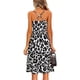 thumbnail image 3 of VISgogo Vestido sin mangas de verano para mujer, estampado de flores/leopardo para adultos, cuello en V, correa de espagueti cruzada, una pieza con bolsillos VISgogo  moda, 3 of 6