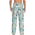 thumbnail image 3 of Picia Colorful Dog Mens Soft Woven Cotton Elastic Waistband Sleep Pajama Pant Lounge Sleep Pant With Pockets And Drawstring-Medium, 3 of 9
