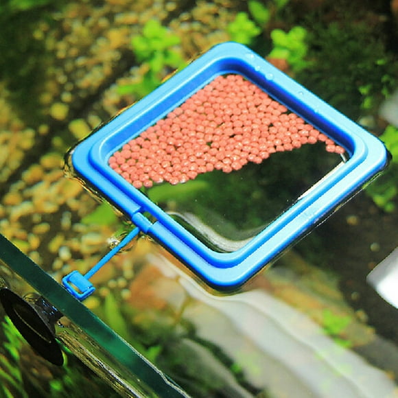 1pc Plastic Fish Food Ring Fish Tank Small Type Tropical Fish Feeder Aquarium Accessories