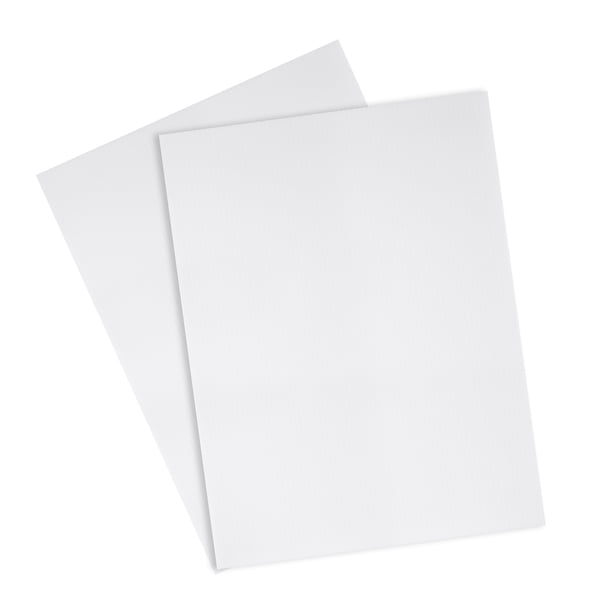 Hojas de plástico corrugado Uxcell para letreros de jardín, tablero en blanco impermeable, blanco 12 pulgadas x 16 pulgadas