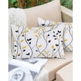 thumbnail image 6 of Yellow Black Leaves Throw Pillow Cover 20 x 26 Inch Decorative Pillow Cover Farmhouse Branches Botanical Lumbar Pillowcase Seasonal Rectangle Cushion Case for Couch Sofa Bed Living Room, 6 of 7