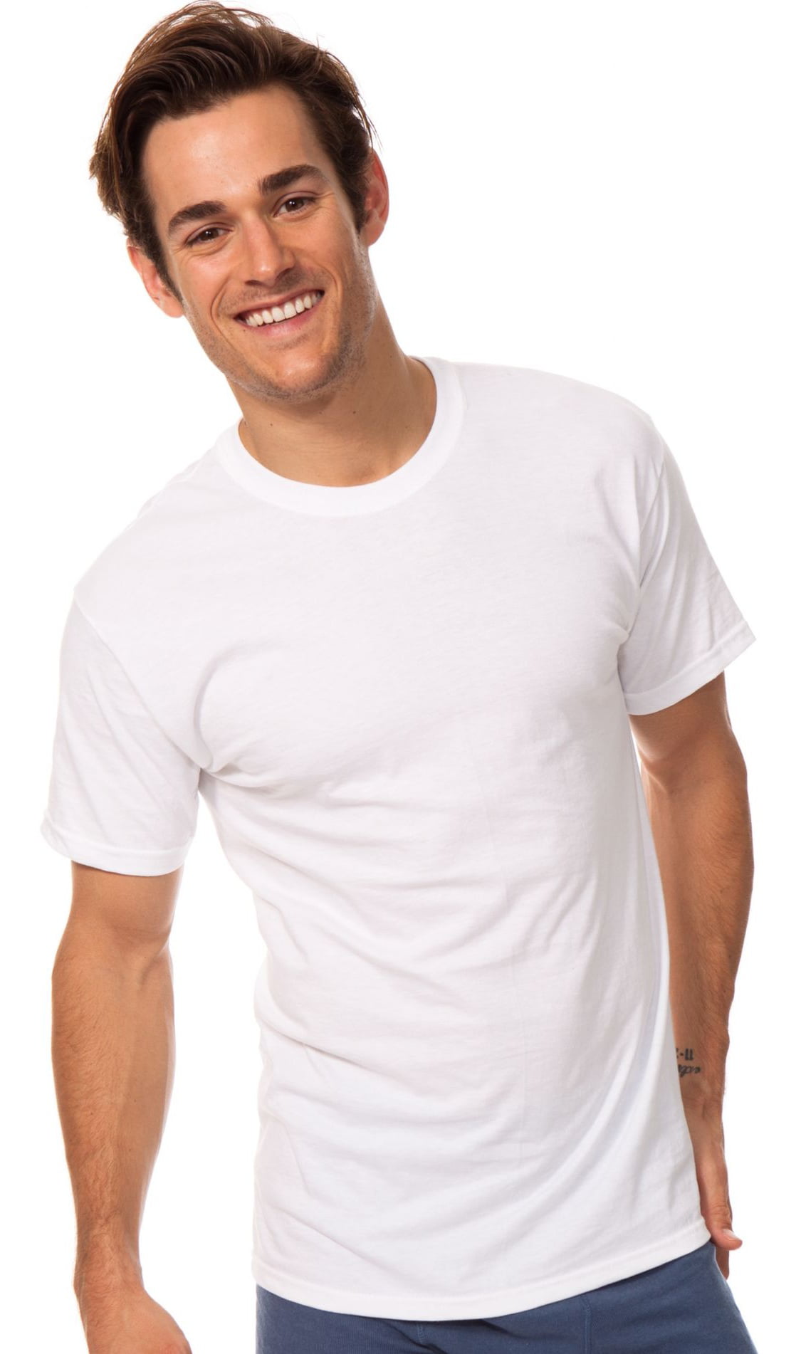 Hanes - Hanes Mens Classics Tall Man Crew Neck T-Shirt, 9856, 2XL ...