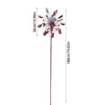 thumbnail image 4 of Solar Wind Spinner Multi-Color LED Lighting, Easy Assembly Ground Stake Solar Wind Spinner, Kinetic Bronze Windmill Ornament for Lawn Patio Backyard Decoration, 4 of 10