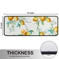 thumbnail image 5 of Kitchen Rugs Sets Of 2,Yellow Lemon Flowers White Pattern Anti Fatigue Kitchen Mat Rugs Non Slip Washable,Decorative Kitchen Floor Mats for Kitchen,Sink,Laundry,17"x47"+17"x47", 5 of 5