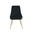 thumbnail image 1 of Topline Home Furnishings Velvet Side Chair with Gold Legs, 1 of 6