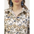 thumbnail image 4 of Moomaya Printed Womens Collared Long Shirt, Button Down Casual Summer Shirt Dress, 4 of 8