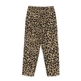 thumbnail image 5 of Naloa Leopard Print-1 Print Women’s Ultra-Soft Comfy Pajama Lounge Pants with Pockets & Drawstring, 5 of 8