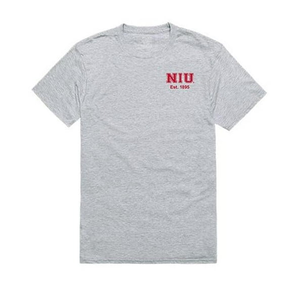 W Republic Apparel 528-142-HGY-04 Northern Illinois University Practice Tee for Men, Heather Grey - Extra Large