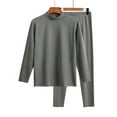 thumbnail image 5 of Kureaily Mens Middle Neck Pure Cotton Thermal Underwear Set Thin Autumn Clothes And Pants Bottoming Shirt Pajama Pants Sleepwear, 5 of 5