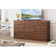 thumbnail image 5 of Luku Dresser for Bedroom,12 Drawer Dressers & Chests of Drawers, Wood Storage Drawer Dresser with Power Outlet, 61 Inch, 5 of 9