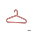 thumbnail image 2 of Plastic Clothes Hangers 10 Pack | Adult Size Non-Slip Space Saving Closet Organizer | Durable Slim Design in Pink White Black | Heavy Duty Shirt Coat Suit Pant Holder | 16.14x9.33in, 2 of 6