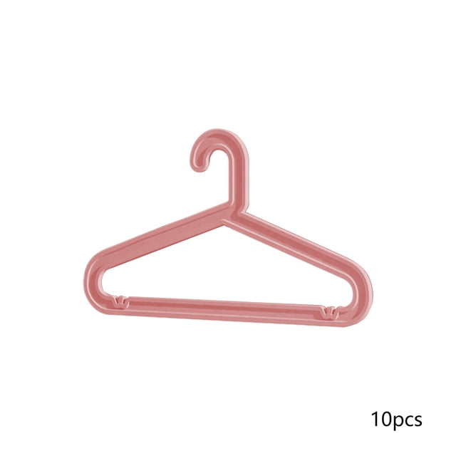 Hangers Space Saving 10 Piece Plastic Clothes Rack Adult Size Durable Goods Avoid Sliding Clothes Rack to Save Spaceclothes Hangers Plastic