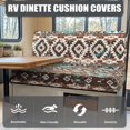 thumbnail image 4 of Uorisanigo RV Dinette Cushions Covers- 2 Piece Retro Southwest Aztec Camper Seat Cushion Slipcovers - Stretchable Machine Washable Soft Sofa Camper Cushion Covers, 4 of 7