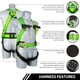 thumbnail image 4 of Arnés de seguridad, kit de protección contra caídas TT TRSMIMA, cuerpo completo, 4 of 7