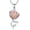 Pink Opal, variant on Lotus Necklace 925 Sterling Silver Open Lotus Flower Pendant Necklace Jewelry Birthday Yoga Gifts for Women Mom
